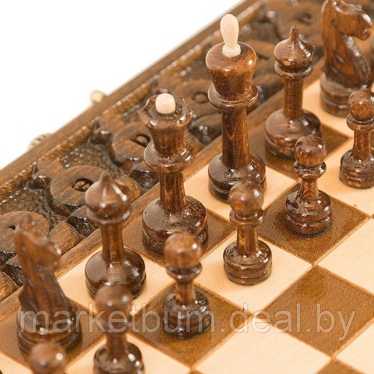 Шахматы + нарды резные с гранатами 40, Haleyan - фото 6 - id-p168589974