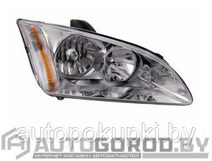 ПЕРЕДНЯЯ ФАРА (ПРАВАЯ) для Ford Focus II (DA_) 2004-2008, европа, хромированная, ZFD1168R