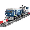 Конструктор Пассажирский поезд синий, 375 дет., KAZI 98242, с мотором, фото 2
