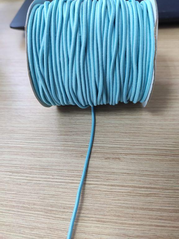 Эластичный шнур, диаметр 2 мм , голубой