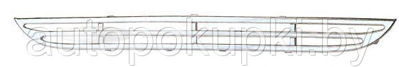 РЕШЕТКА В БАМПЕР (ЦЕНТРАЛЬНАЯ) Mercedes M (W163) 1998-2005, PBZ99001GA