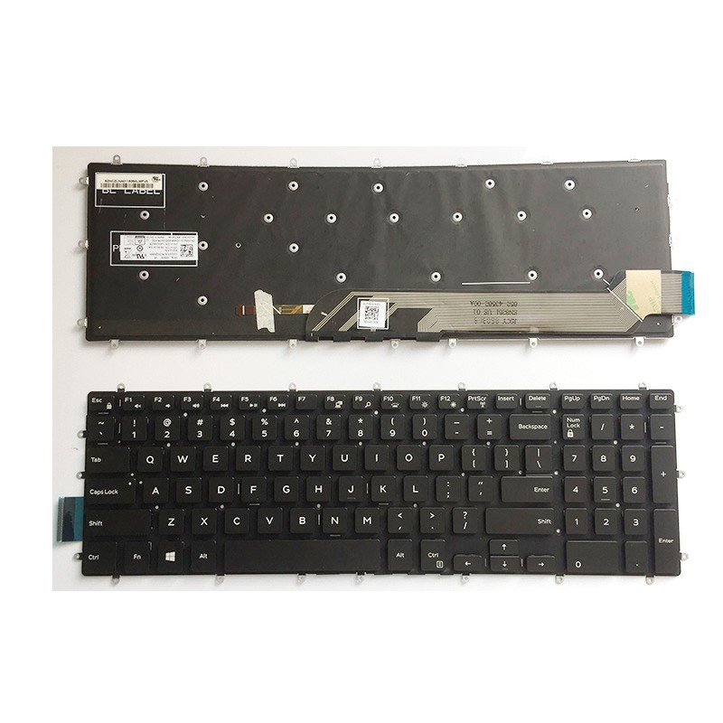 Клавиатура для ноутбука Dell Inspiron G3 15-5565 черная, с подсветкой