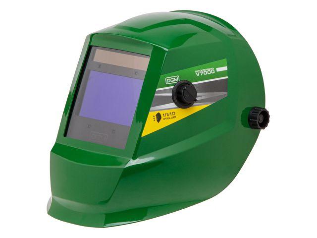 Щиток сварщика с самозатемняющимся светофильтром DGM V7000 (зеленый) (1/1/1/2; 104x63 мм; DIN 3,5/4-8/9-13 - фото 1 - id-p168607169