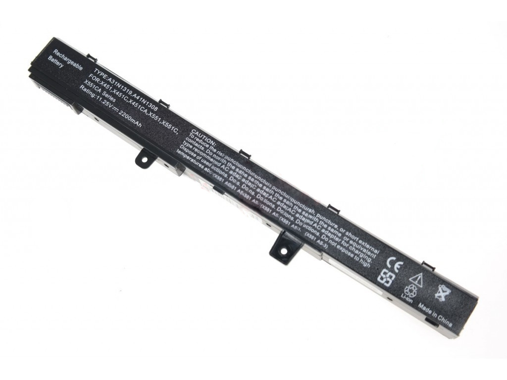 Оригинальный аккумулятор (батарея) для ноутбука Asus X551 X451 (A31N1308) 11.1V 2600mAh
