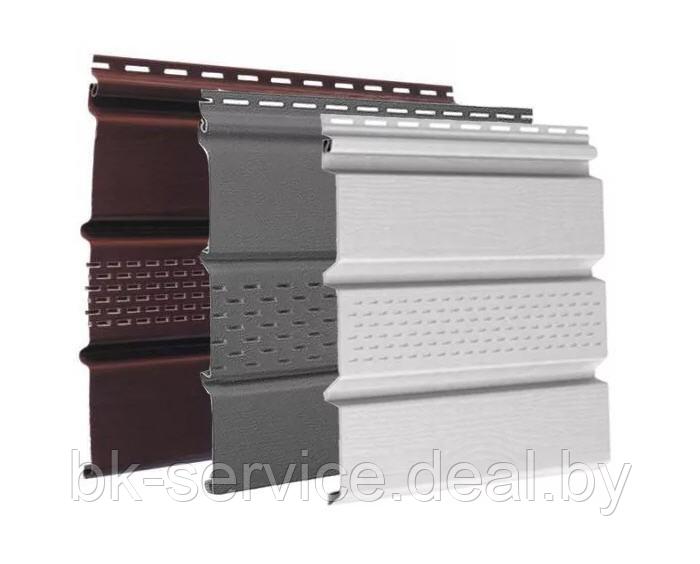 Софит для подшивки VOX SV-07 ПВХ 0,3*3 м. перфорированный (белый, коричневый, графитовый) - фото 1 - id-p168607398