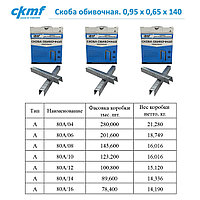 Скоба обивочная. 0,95 х 0,65 х 140