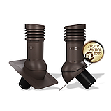 Вентиляционный выход неизолированный Wirplast WiroVent Standard EVO 125 (E01) для битумной кровли (под монтаж), фото 9