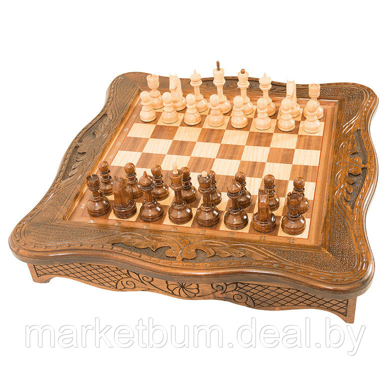 Шахматы резные в ларце 40, Haleyan - фото 1 - id-p168609228