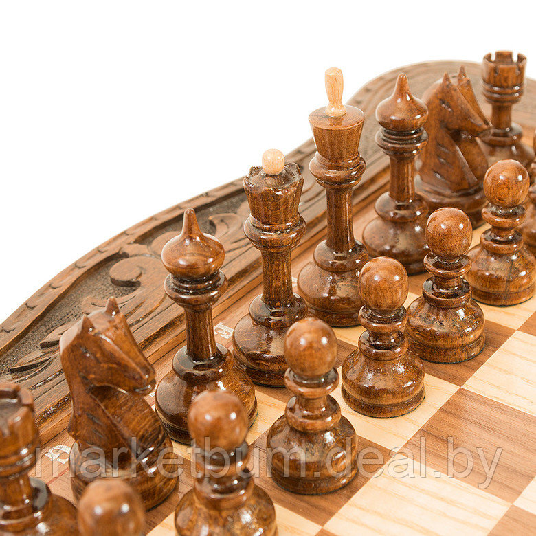 Шахматы резные в ларце 40, Haleyan - фото 2 - id-p168609228