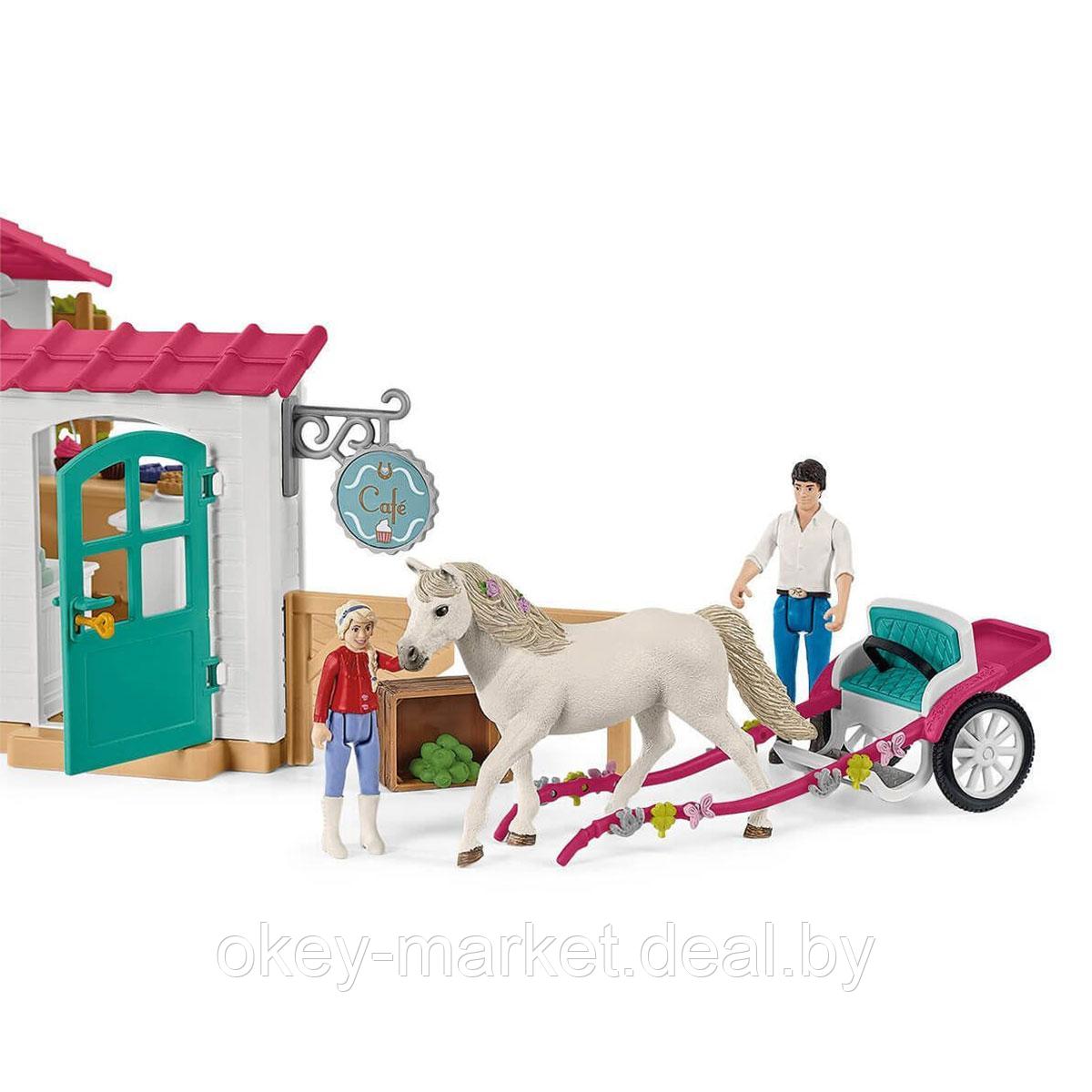 Игровой набор Schleich Поездка в карете в кафе - фото 2 - id-p168609405