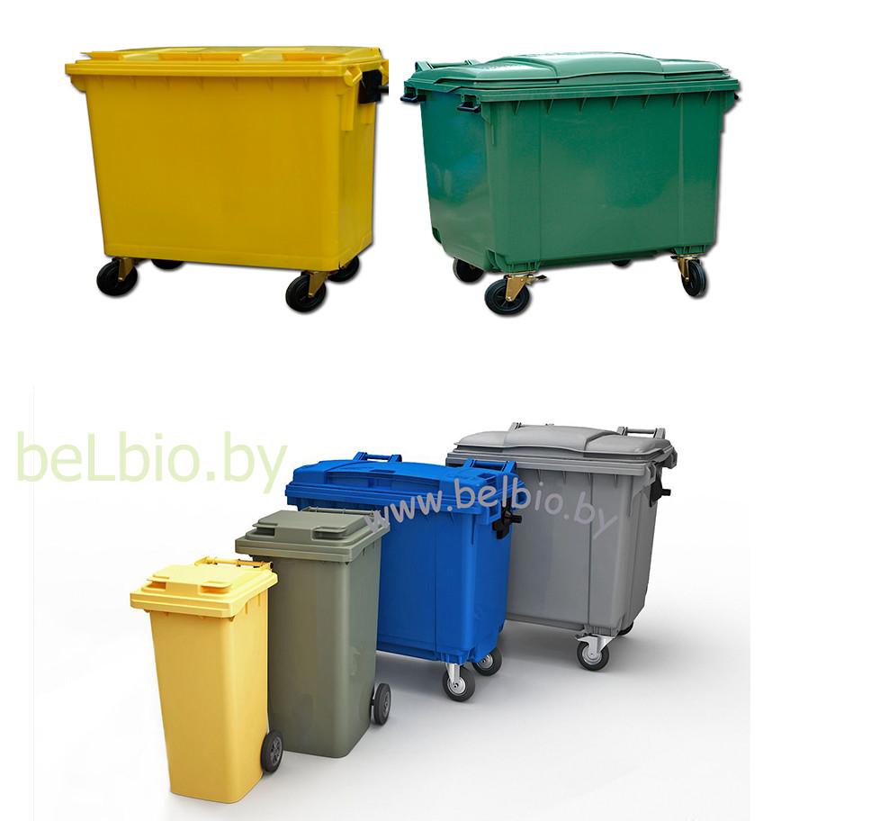 Контейнер(бак) мусорный пластиковый 770л. Есть контейнера 1100, 360, 660, 770 л tsg - фото 2 - id-p82875360