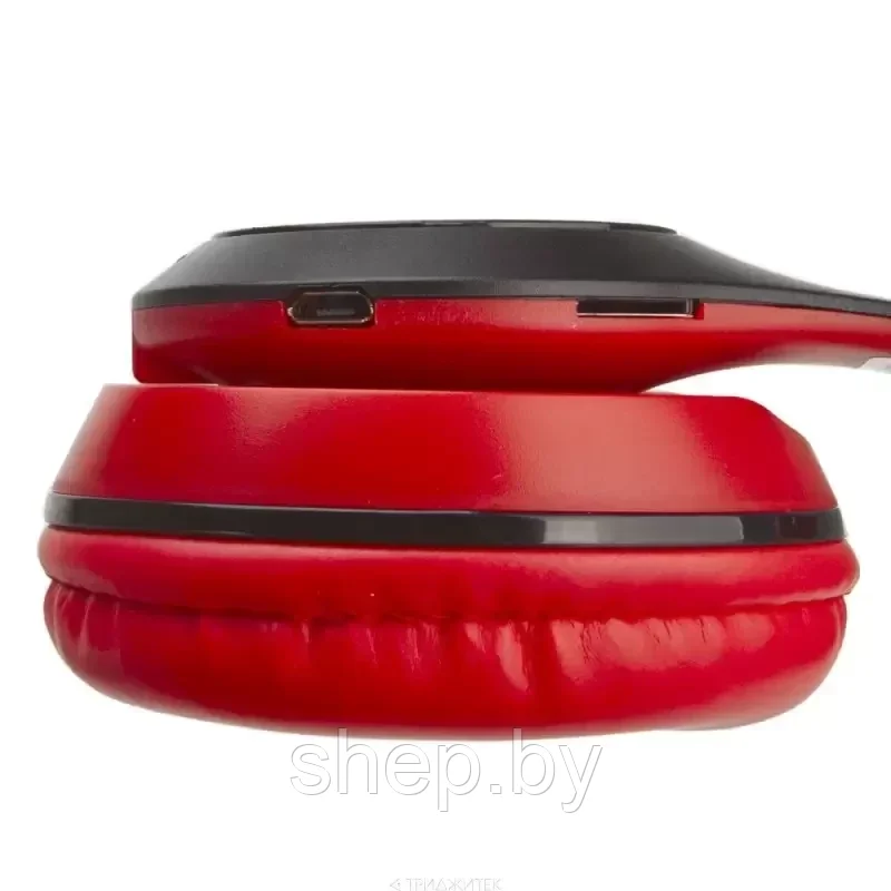 Беспроводные наушники BOROFONE BO4 полноразмерные с микрофоном цвет: красный,синий,черный - фото 8 - id-p168611698