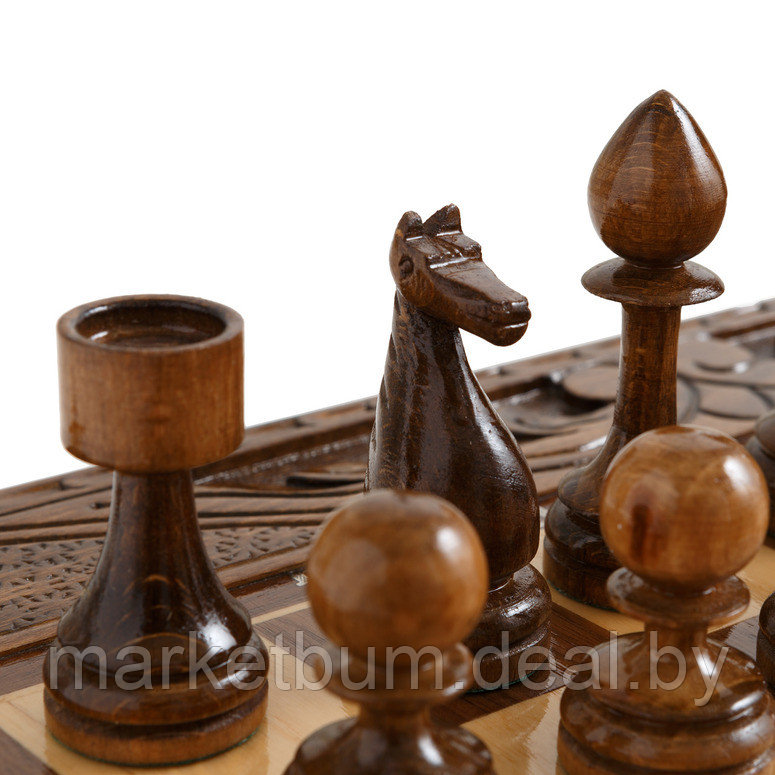 Шахматы резные в ларце с ящиками 50, Haleyan - фото 2 - id-p168611896