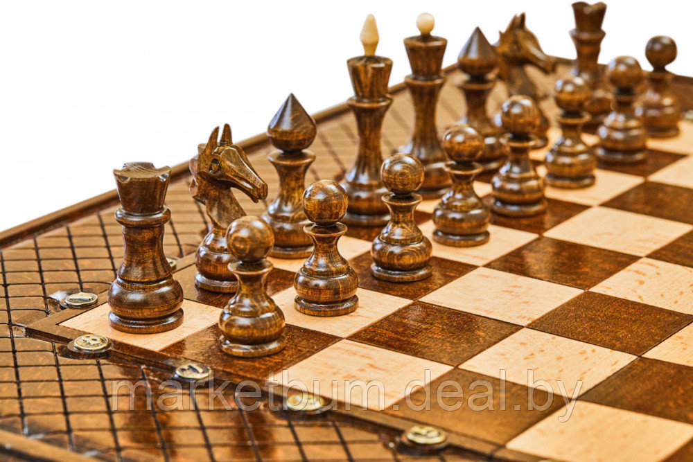 Шахматы + нарды резные "Эндшпиль 1" 50, Simonyan - фото 5 - id-p168612886