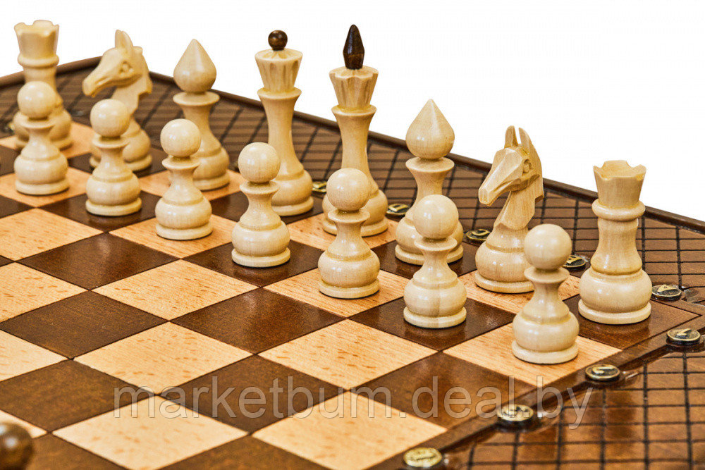 Шахматы + нарды резные "Эндшпиль 1" 50, Simonyan - фото 4 - id-p168612886