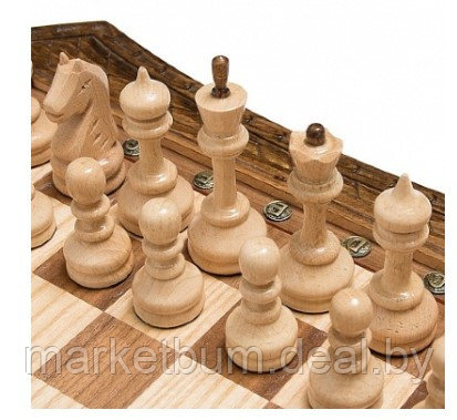 Шахматы резные восьмиугольные в ларце с ящиками 50, Haleyan - фото 3 - id-p168614853