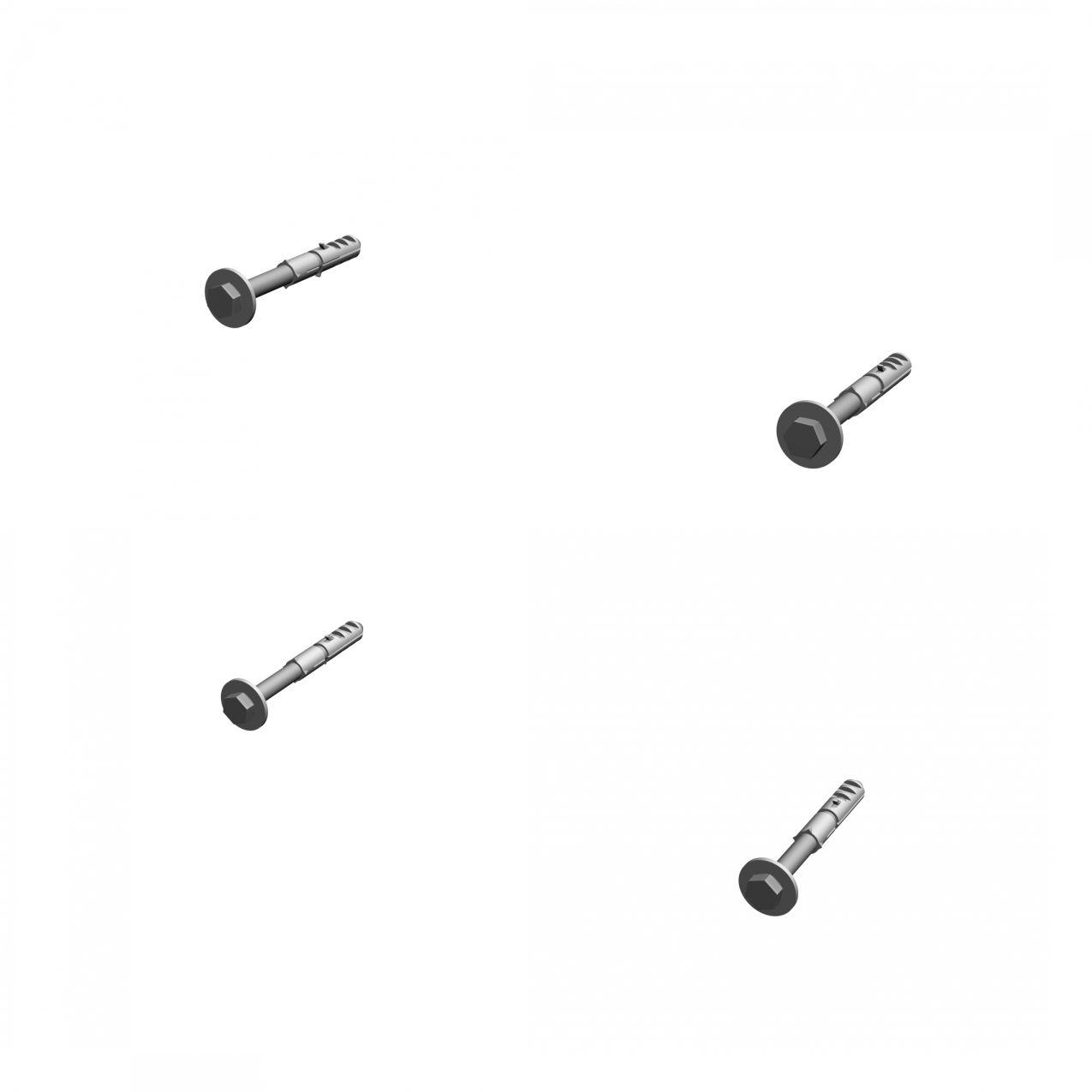 7160-2187-010 Комплект деталей крепления 280x230x20 - f. wall mounting