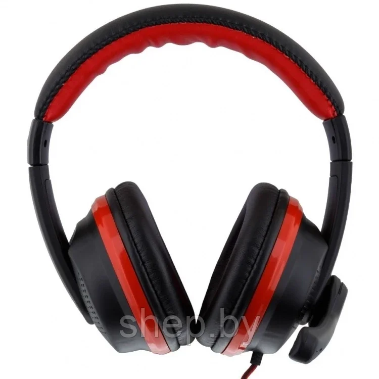 Наушники Hoco W103 полноразмерные игровые с микрофоном (1,2 м.,3,5 мм,переходник 2*3,5мм) цвет: красный,черный - фото 7 - id-p168614532