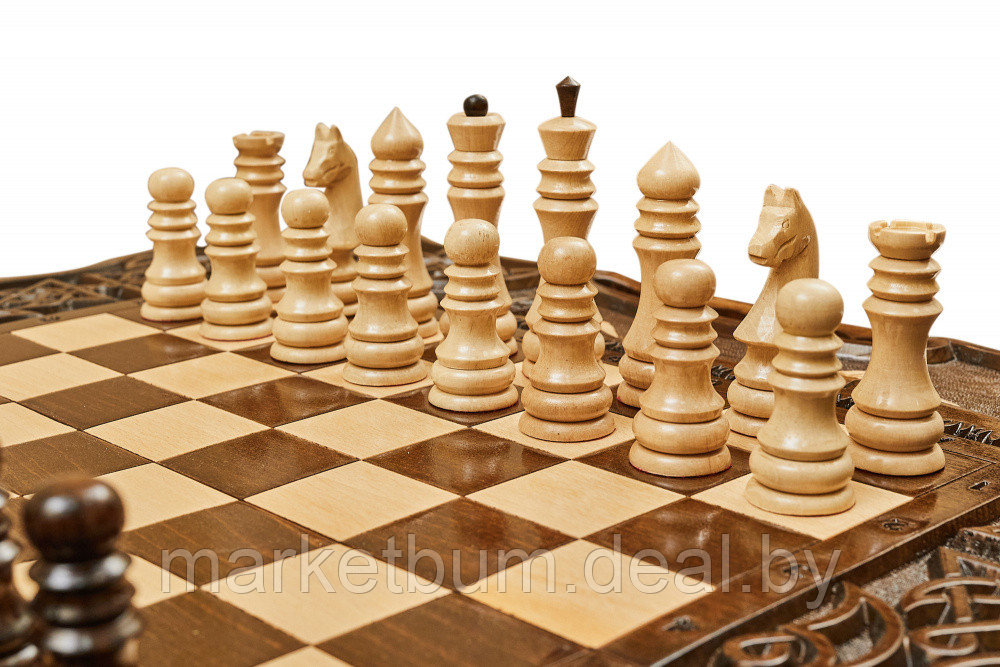 Шахматы + нарды резные с Араратом 2, ручкой, Haleyan - фото 6 - id-p168614924