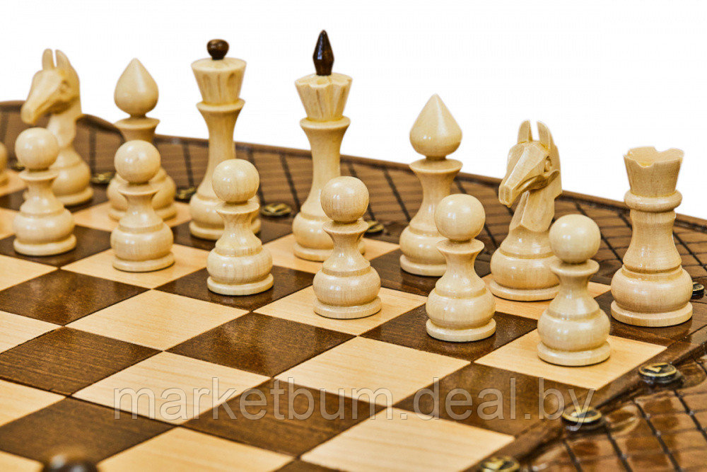 Шахматы + нарды резные "Эндшпиль 2" 60, Simonyan - фото 2 - id-p168615056