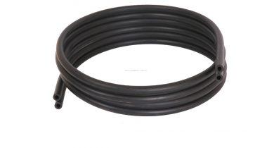 Двойной вакуумный шланг резиновый 2 х 7,3 х 3,3 мм, бухта 25м.