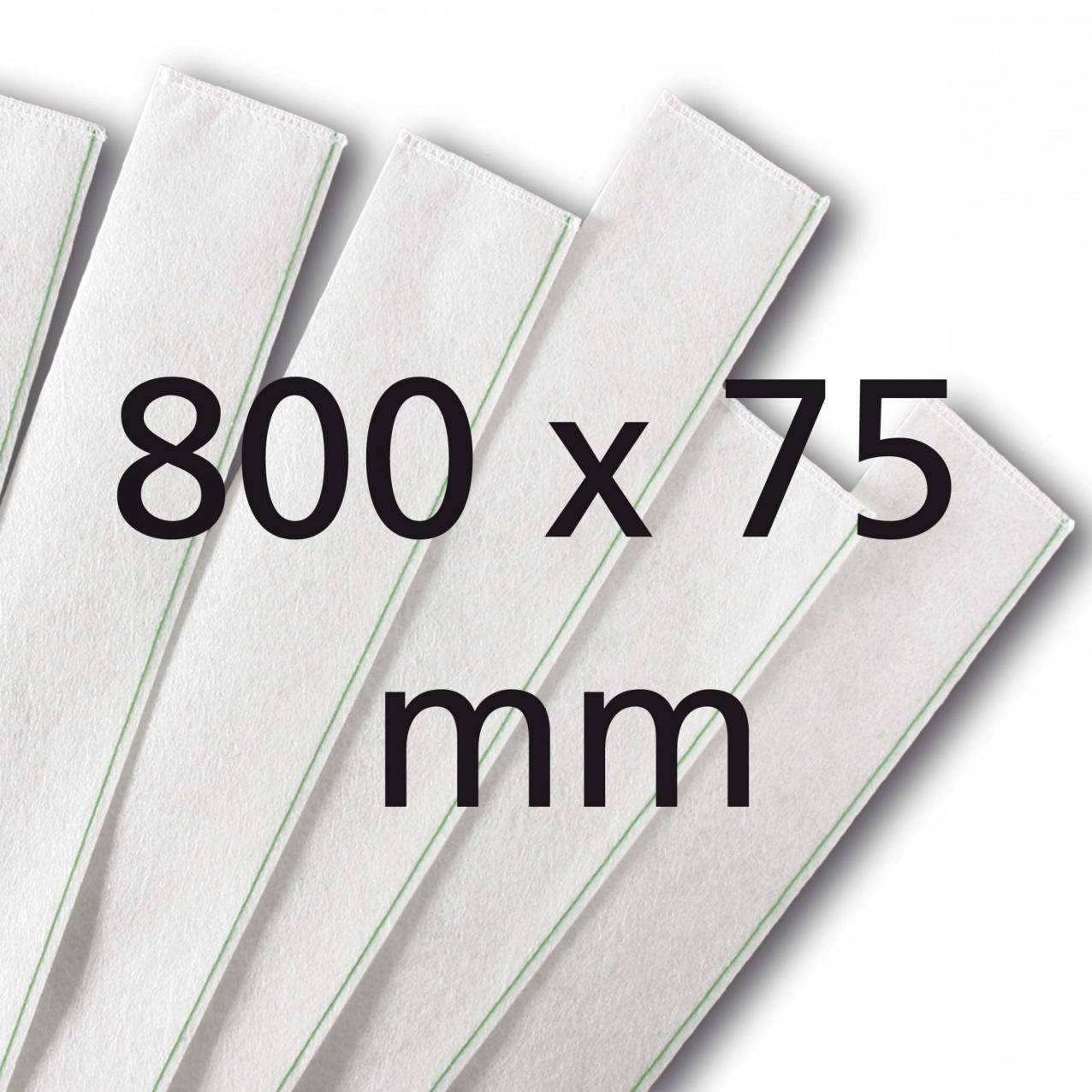 7038-9926-390 (7038-2794-360) Фильтр-чулок молочный - 800 x 75 mm 70 gr, sewn, (коробка -200шт)
