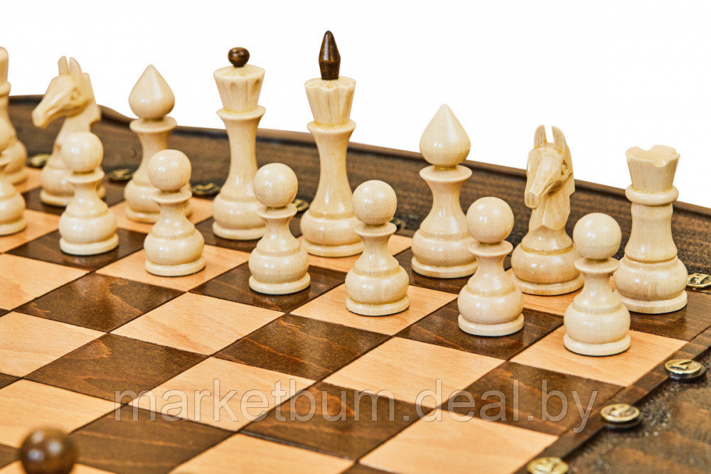 Шахматы + нарды резные "Гамбит 2" 60, Simonyan - фото 6 - id-p168615154