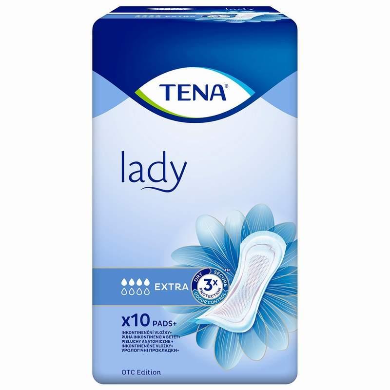 Урологические прокладки для женщин TENA Lady Extra, 10 шт.