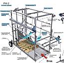 Станок для обработки копыт оцинкованный PW-2, фото 2