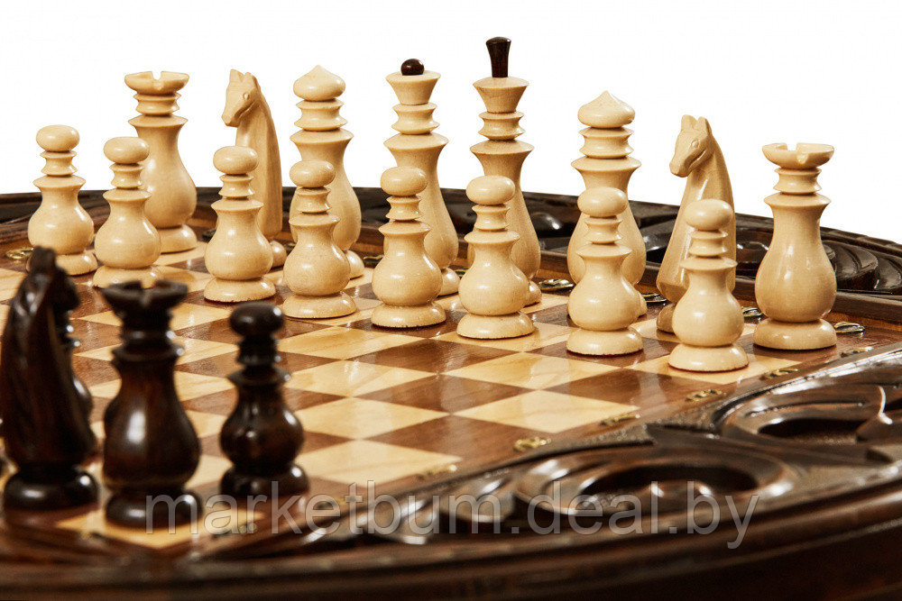 Шахматы резные в ларце "Круг Света" 50, Haleyan - фото 5 - id-p168615170