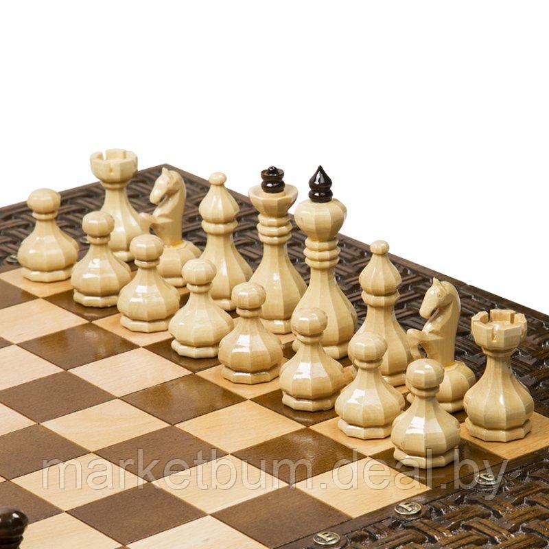 Шахматы + нарды резные"Армянский Орнамент" 60, Haleyan - фото 2 - id-p168616563