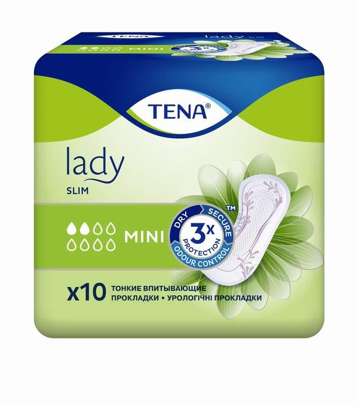 Урологические прокладки для женщин TENA Lady Slim Mini, 10 шт.