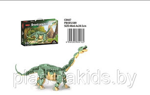 Конструктор Динозавр тираннозавра трицератопс раптор, WOMA C0447, Мир Юрского Периода, 589 дет.