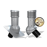 Вентиляционный выход изолированный Wirplast WiroVent Standard EVO 125 (E02) для битумной кровли (под монтаж), фото 3