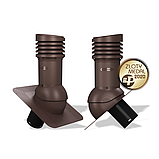Вентиляционный выход изолированный Wirplast WiroVent Standard EVO 125 (E02) для битумной кровли (под монтаж), фото 4