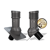 Вентиляционный выход изолированный Wirplast WiroVent Standard EVO 125 (E02) для битумной кровли (под монтаж), фото 5