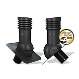 Вентиляционный выход изолированный Wirplast WiroVent Standard EVO 125 (E02) для битумной кровли (под монтаж), фото 6