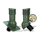 Вентиляционный выход изолированный Wirplast WiroVent Standard EVO 125 (E02) для битумной кровли (под монтаж), фото 9
