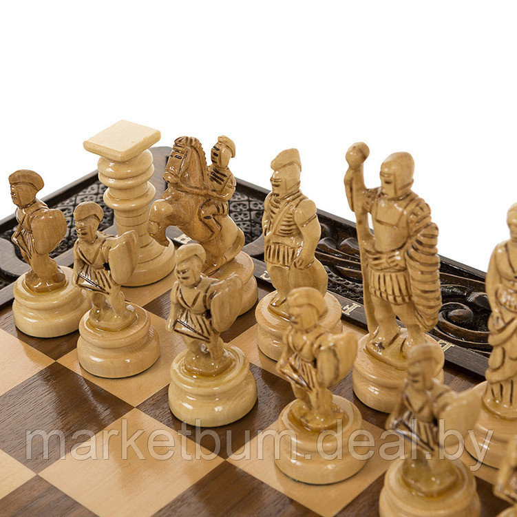 Шахматы резные в ларце "Атлант", Haleyan - фото 3 - id-p168617258