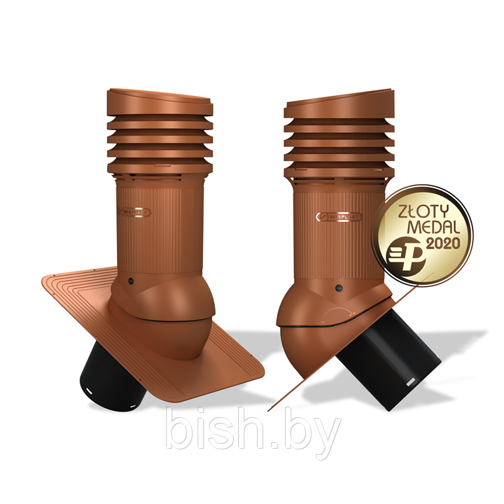 Вентиляционный выход неизолированный Wirplast WiroVent Standard EVO 150 (E05) для битумной кровли (под монтаж)