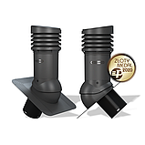 Вентиляционный выход неизолированный Wirplast WiroVent Standard EVO 150 (E05) для битумной кровли (под монтаж), фото 8