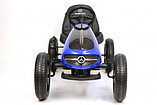 Детская педальная машина карт RiverToys Mercedes-Benz H333HH (синий) Лицензия, фото 2