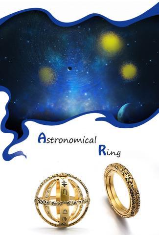 Кольцо-шар-подвеска Кольцо шар подвеска "Небесная сфера" цвет Золото - фото 4 - id-p168621913