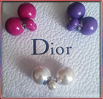 Серьги Диор c логотипом Dior
