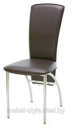 Кухонный стул АМЕЛИ хром для кафе бара ресторана (AMELI Chrome) кож/зам V- бежевый - фото 10 - id-p15987792