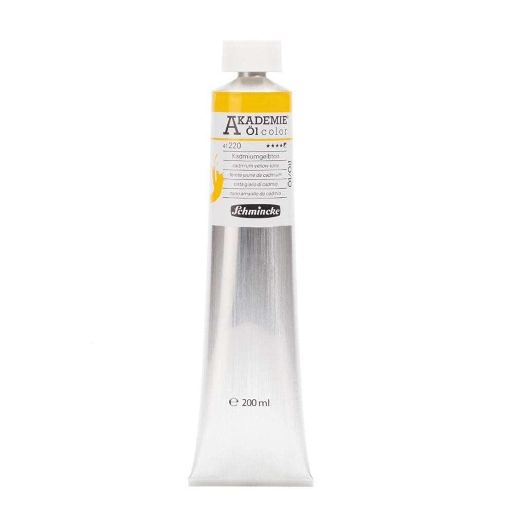 Масляная краска Akademie 200 мл, цвет cadmium yellow hue №220