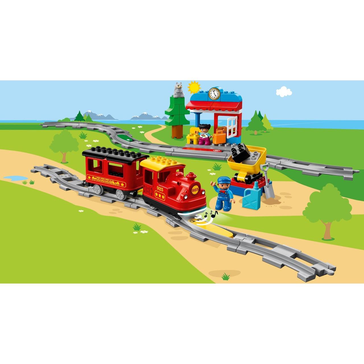 Конструктор LEGO DUPLO Town Поезд на паровой тяге 10874 - фото 4 - id-p168637711