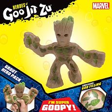 Goo Jit Zu Гуджитсу Игрушка тянущаяся фигурка "Грут" Marvel 12 см. GooJitZu 38680, фото 2