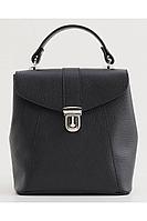 Женский осенний кожаный черный рюкзак Souffle 224 0101 без размерар.