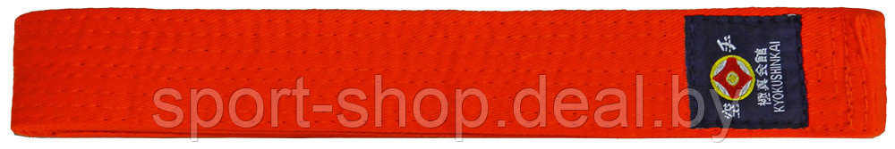 Пояс оранжевый для киокушинкай каратэ VimpexSport ECB-4008 KY 2,4м, пояс для карате, пояс кекусинкай - фото 1 - id-p168683202